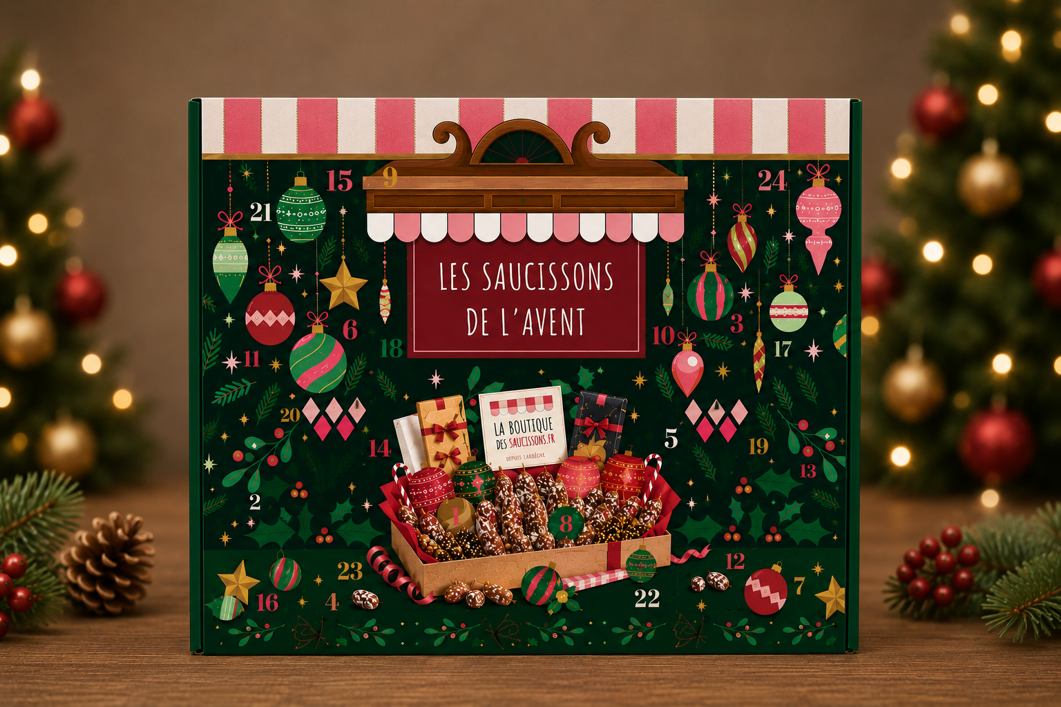 Calendrier avent saucisson artisanal 2026